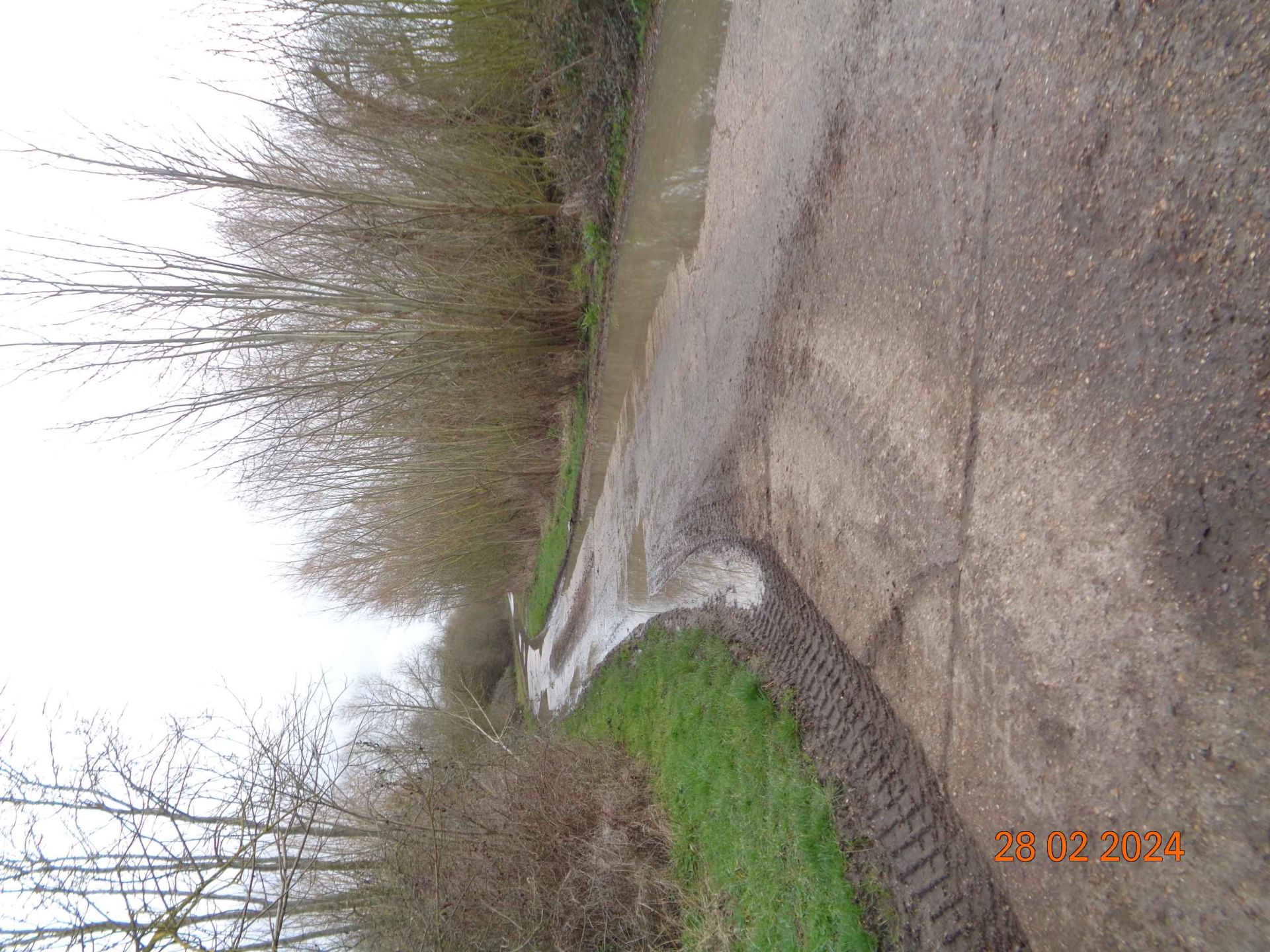 flooded path to nowhere