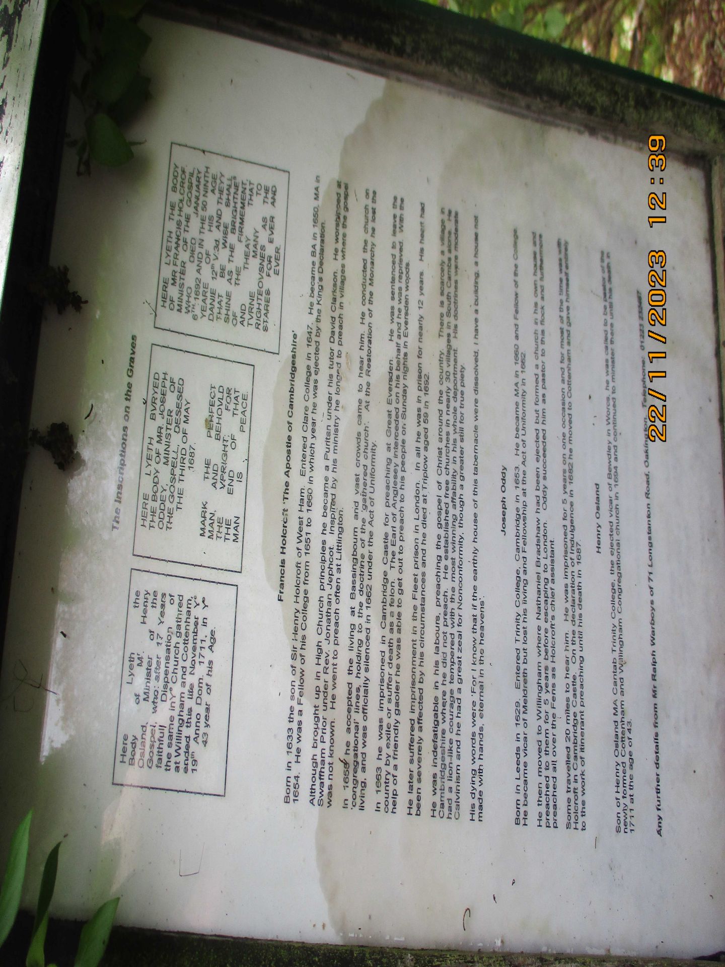 Details of Graves